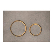 Geberit Sigma50 bedieningsplaat - 2-toets spoeling - rond - messing/betonlook SW420677