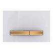 Plaque de commande Geberit Sigma50 - chasse d'eau à 2 boutons - carré - laiton/blanc SW420838