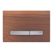 Plaque de commande Geberit Sigma50 - chasse d'eau à 2 boutons - carré - chrome/noyer américain SW420619