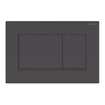 Geberit sigma 30 plaque de commande avec commande frontale pour wc 24.6x16.4cm noir avec bandeau design noir mat seconde choix OUT9230