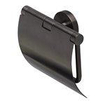 Geesa Nemox porte-rouleau de toilette avec couvercle noir métal brossé SW451935