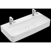 Villeroy & Boch Finion lavabo - avec 2 trous de robinet 100x47cm - ceramic+ sans trop-plein blanc SW106490