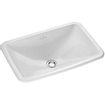 Villeroy & Boch Loop en Friends inbouwwastafel 60x40.5cm met overloop zonder kraangat wit 0109060