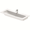 Meuble lavabo Duravit ME par Starck 1 trou de robinet avec trop-plein 123x49cm blanc SW472459