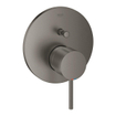 GROHE Atrio nouveau Set de finition pour robinetterie encastrée pour baignoire et douche avec inverseur Brushed Hard Graphite SW354673