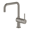 GROHE Minta Mitigeur de cuisine - haut - bec en U orientable - Hard Graphite brossé SW354781