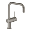 GROHE Minta Mitigeur de cuisine - haut - bec en U orientable - Hard Graphite brossé SW354781