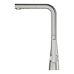 GROHE Zedra Mitigeur de cuisine - bec en L - SuperSteel brossé SW479457