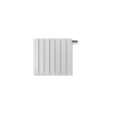 Vasco Zaros H100 designradiator aluminium horizontaal 500x1125mm 1418W aansluiting 2367 wit structuur 7241149