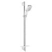 GROHE Rainshower Smartactive 130 Cube Glijstangset - 90cm - vierkante handdouche - 3 straalsoorten - gladde doucheslang - met zeepschaal - chroom SW452833