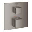 GROHE Grohtherm cube Kit d'habillage pour mitigeur thermostatique encastré avec inverseur pour douche de tête et douchette à main Brushed Hard graphite brossé (anthracite) SW438900