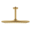 GROHE Rainshower SmartActive 310 Cube Douche de tête - 31x31cm - 1 type de jet - bras de plafond 14,2cm - cool sunrise brossé SW484573