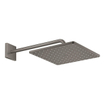 GROHE Rainshower SmartActive hoofddoucheset: hoofddouche 310 vierkant met douchearm wandmontage 42.2cm met 1 straalsoort brushed hard graphite TWEEDEKANS OUT12845