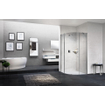 Novellini Young 2.0 R1 cabine de douche quart de cercle avec porte pivotante et panneaux fixes 77.5/79.5x200cm matchroom/transparent 0335893
