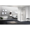 Novellini Young 2.0 2B porte pivotante 2 pièces pour niche 87/91x200cm chrome/transparente 0336259