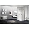 Novellini Young 2.0 2B porte pivotante 2 pièces pour niche 87/91x200cm chrome/transparente 0336259