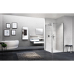 Novellini Young 2.0 F1 paroi latérale 87/89x200cm profil chrome avec verre transparent 0336470