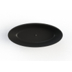 Baignoire îlot Royal plaza Lengua 180x80cm ovale avec bonde pop up noir mat SW421624