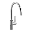 Dornbracht Tara Ultra Mitigeur de cuisine 2 trous sans garniture douchette levier à droite 24cm chrome 0470770