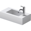 Duravit Vero lavabo avec trou de robinet saillant à gauche et à droite 50x25cm Wondergliss blanc 0291344