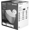 Duravit ME by Starck WC-douche à chasse profonde sans rebord avec fixation dissimulée 37x57cm incl. abattant de WC-douche Slim Sensowash blanc SW85524