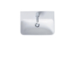 Duravit Me by starck lave-mains 450x155x320mm 1 trou de robinet trop-plein blanc 0293427