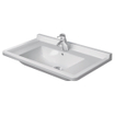 Duravit Philippe Starck 3 lavabo à poser sur meuble 85x48.5cm avec Wondergliss blanc 0314102