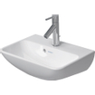 Duravit Me by starck Lave-mains - 45x15.5x32cm - sans trou de robinet - avec trop-plein - blanc SW358224