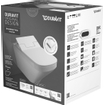 Duravit DuraStyle pack WC suspendu à chasse profonde sans rebord avec fixation dissimulée 37x62cm incl. abattant WC douche Slim Sensowash blanc SW85526