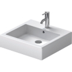 Duravit Vero lavabo sous-face polie 50x47cm avec trou de robinet et trop-plein avec Wondergliss blanc 0290078