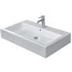 Duravit Vero lavabo dessous meulé 80x47cm avec trou de robinetterie et trop-plein avec Wondergliss blanc 0290113
