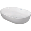 Duravit luv lavabo de comptoir 60x40cm sans trou pour robinetterie, sol blanc SW527100