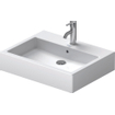Duravit Vero lavabo à poser bord inférieur meulé avec fixation 60x47cm avec trou de robinet et trop-plein avec WonderGliss blanc 0290489