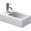 Duravit Vero lave-mains 25x45cm avec trou de robinet et trop-plein avec WonderGliss blanc 0291346