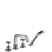 AXOR Citterio jeu de finition pour robinet de bord de baignoire 4 trous avec croisillons sans plaque chrome 0467308