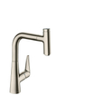 Hansgrohe Talis Select S robinet de cuisine 220 avec douchette extractible et bec pivotant à 150° aspect inox SW95070