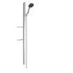 Hansgrohe Rainfinity glijstangset m. 130 3jet handdouche m. zeepschaal 150cm met doucheslang 160cm EcoSmart chroom SW358888