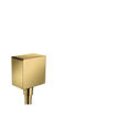 Hansgrohe Fixfit Square raccord mural avec clapet anti-retour or poli SW358911