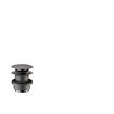Hansgrohe afvoerplug 1 1/4" klikwaste voor wastafel- en bidetmengkranen geborsteld black chrome SW295834
