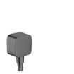 Hansgrohe FixFit Coude mural avec clapet anti-retour Brushed Black Chrome SW295833