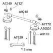 Pressalit Projecta D abattant de WC sans couvercle avec charnière uni avec axe traversant fixation par le dessus blanc SW66293