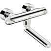 Hansa Hansacare robinet mural thermostatique avec bec pivotant 25,9 cm avec raccords encastrés obturables chrome 0396249