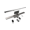 Easy Drain Compact 30 zero caniveau de douche plaque simple avec sortie latérale 6x50cm Inox 2302592