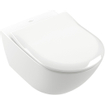 Villeroy & Boch Subway 3.0 WC suspendu - 56cm - à fond creux - chasse d'eau à double effet - avec abattant Saniclass à dépose rapide et fermeture douce - blanc SW1245455