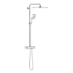 GROHE Rainshower SmartActive Ensemble de douche pluie apparent - pomme de douche 31cm - douchette carrée - thermostatique - SmartActive - chrome SW472373