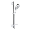 GROHE Rainshower Smartactive 150 Ensemble barre de douche - 60cm - douchette ronde - 3 types de jet - flexible de douche lisse - avec porte-savon - chromé SW472301