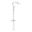 GROHE Euphoria system 310 colonne de douche thermostatique avec pomme de douche euphoria mono + 110 douchette de massage ronde chromée SW536417