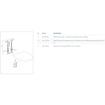 Geberit Group ensemble de taquets basculants pour charnière pour abattant de WC, fixation par le dessus (2 pcs) SW547564