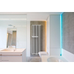 Vasco Arche plus radiateur design avec porte-serviettes à droite 1800x570mm 1273 watts raccordement 1188 gris aluminium (M302) 7244358