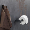 Geesa Shift Toiletrolhouder zonder klep Zwart metaal geborsteld (rechts) SW641448